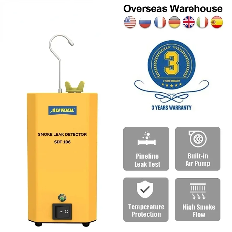 Originale Autool Sdt106 Generatore Di Fumo Per Auto Macchina Per Il Fumo Localizzatore Di Perdite Per Tubazioni Automobilistiche Strumento Diagnostico