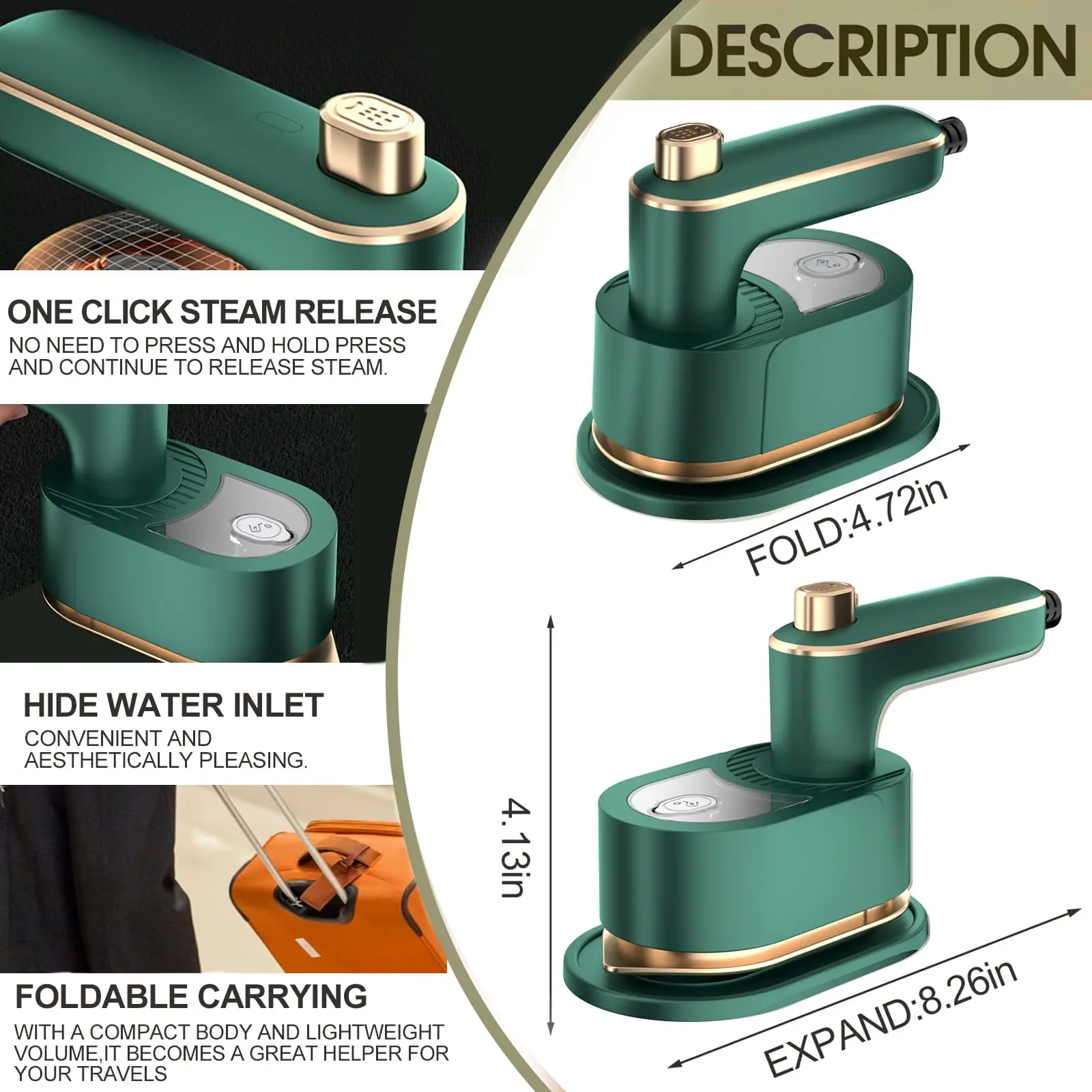 Handdampfbügler Und Dampfglätter Für Kleidung Und Textilien_voghion.com