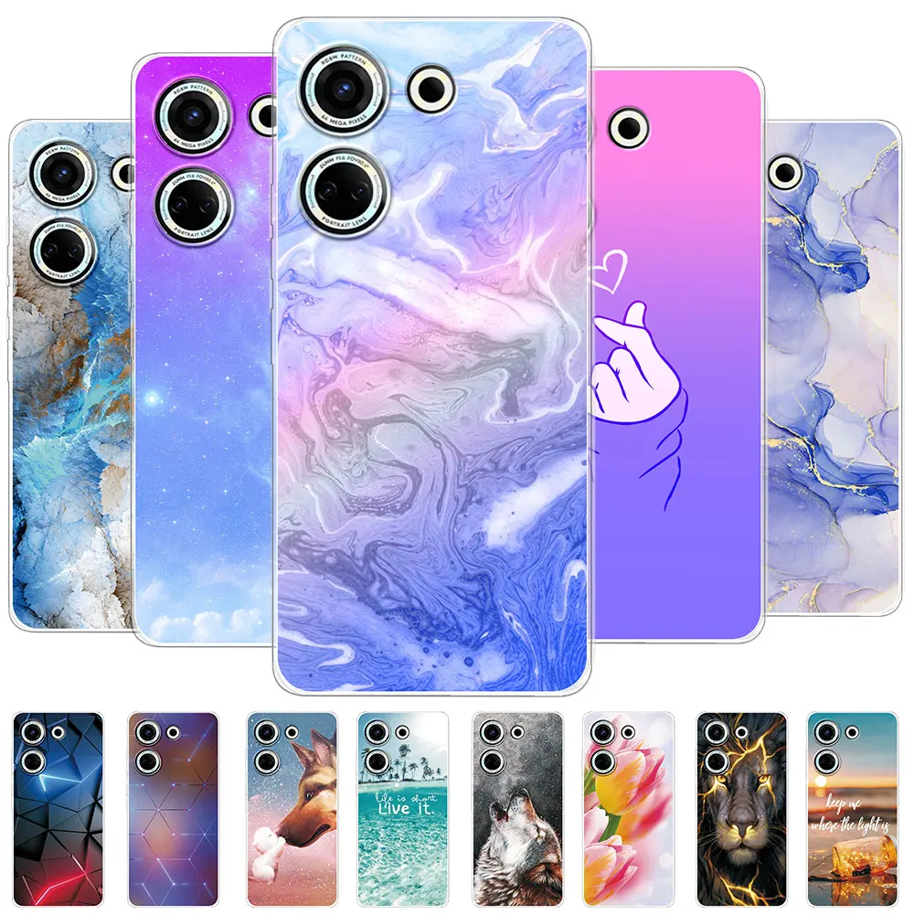 Per Tecno Camon 20 Pro Custodia Per Tecno Camon 20 19 18 Custodia Morbida In Silicone Trasparente O Tecno Camon 19 Neo 19 Pro 18P Funda