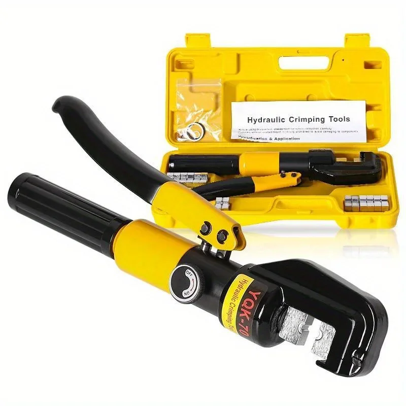 4-70mm² Hydraulic Crimping Pliers YQK-70 Pressure 10T Home Hydraulic Tools Hydraulic Pliers DIY Cable Terminal Crimping Pliers 2