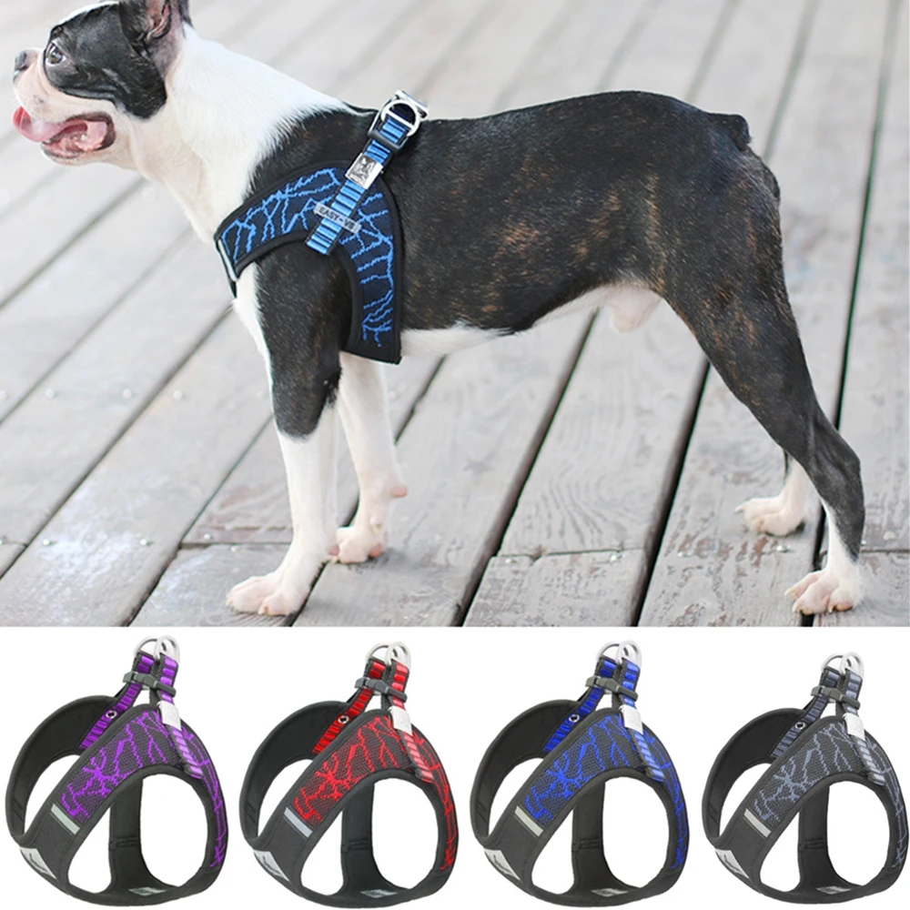 Piece De Harnais Mots Fleches Harnais Ajustable pour chien, gilet d'extérieur, fournitures pour chiens  réfléchissants, sangles de poitrine, stabilité, pour petit et moyen animal  de compagnie | AliExpress
