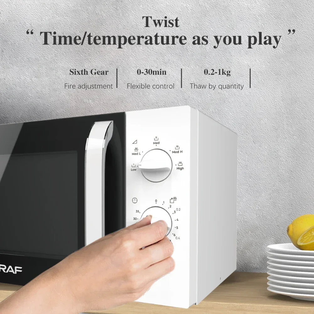 23L Microwave Countertop Household Kitchen Home Use Safe Healthy Fast Heating Baking Pizza 4