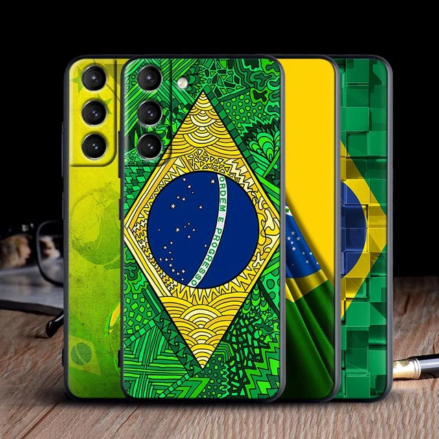 Capinha Capa de Celular Bandeira Do Brasil Wc106 Para Galaxy S21, s21 ultra  brasil 