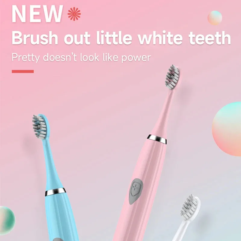 Clearance_Electric Toothbrush for Adults Soft Portable Battery Endurance IPX6 Waterproof Intelligent Effective Oral Care Men Wom
