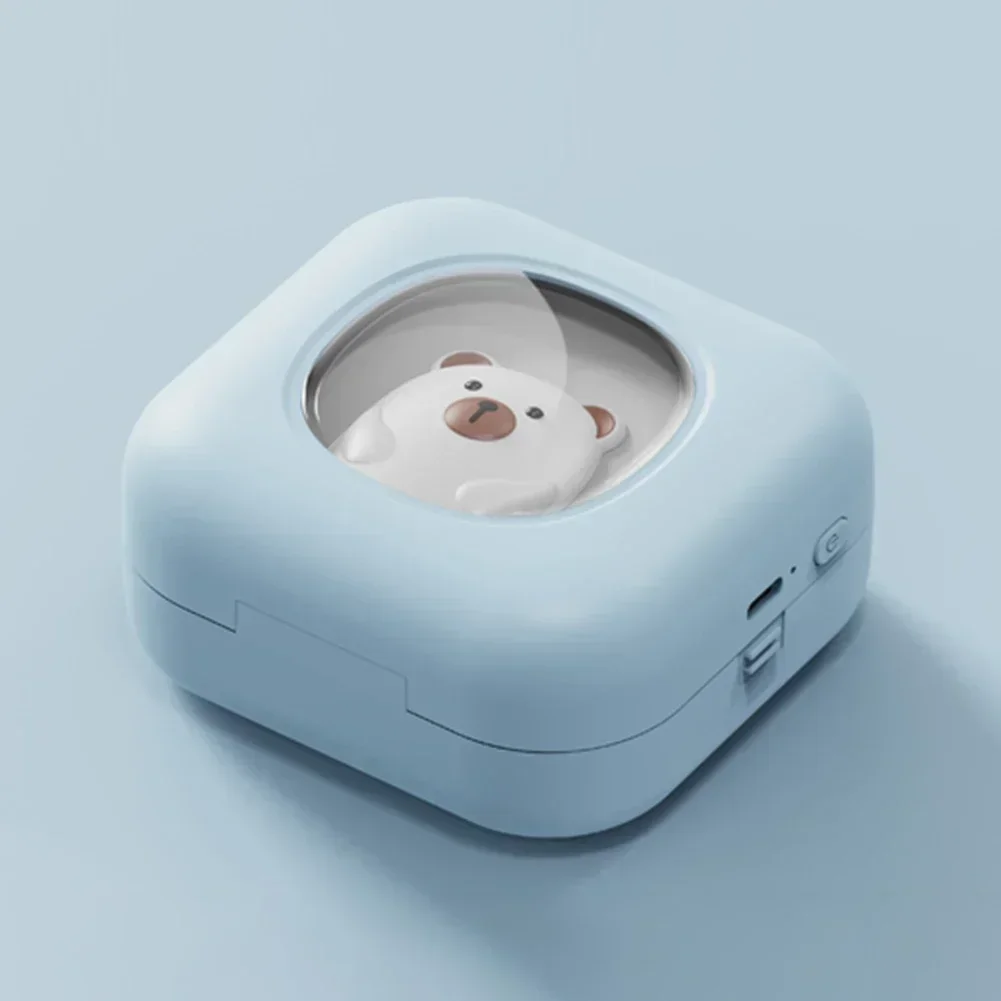 GlowMart X7 Mini Pocket Printer Wirelessly BT 200dpi Sticker Printer Type-C Rechargeable Portable Thermal Built-in 800mA
