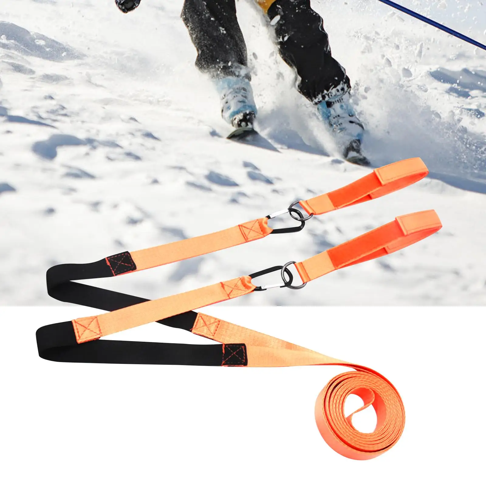 

Kids Ski Training Harness Lightweight Sports Accessory Ski Training Belt Secure Connection With Metal Hook Buckle