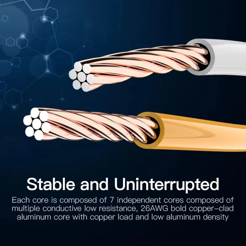 Vention High-Speed Gigabit Ethernet Cable, Cat5e Shielded LAN Cord, 1m