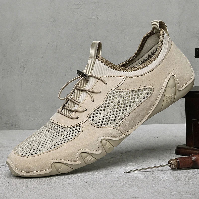 Men Summer Casual Shoes Breathable Loafers Shoes Mesh Men Luxury Walking Sneakers for Man Outdoor Tennis Sport Shoes Masculino