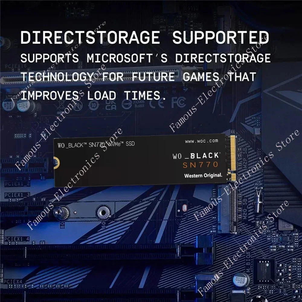 ӿ Ʈ ǻ ̴ PC ƮϿ   SN770, 2TB, 4TB, 8TB, WO  5150 MB/S NVMe M.2 SSD PCIe 4.0 2280 SSD