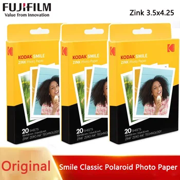 Disponibile 20/80 fogli di carta fotografica Kodak Premium Zink Print 3,5x4,25 pollici compatibile con la fotocamera istantanea Kodak Smile Classic