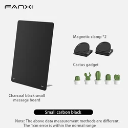 Magnetic Display Board with Stand and Clamp (Small black set)
