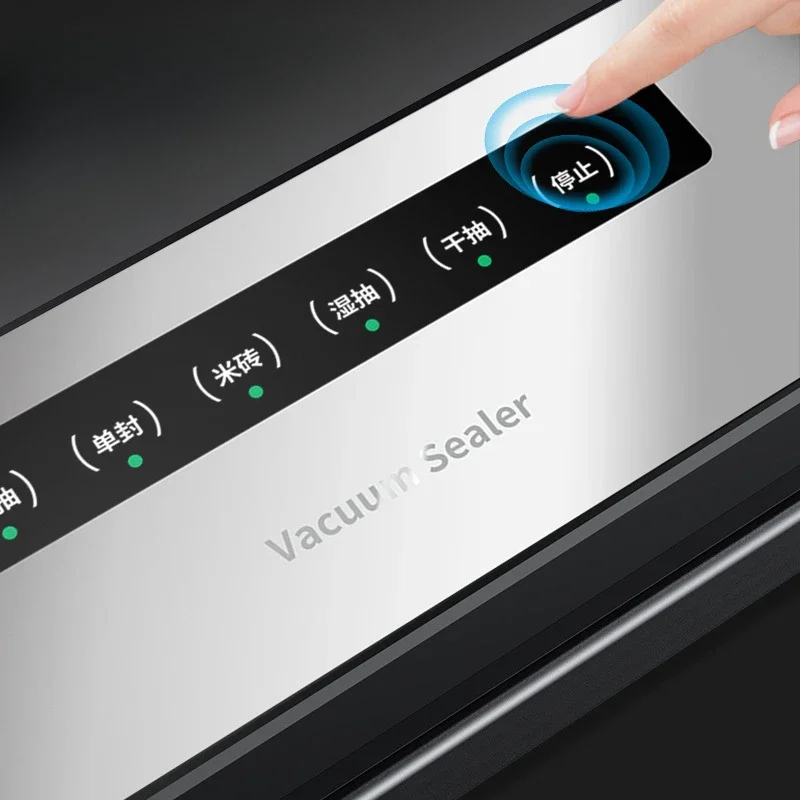 Vacuum Sealing Machine for Freshness Preservation Kitchen Air Extraction Household Food Plastic Packaging Commercial Mini 4