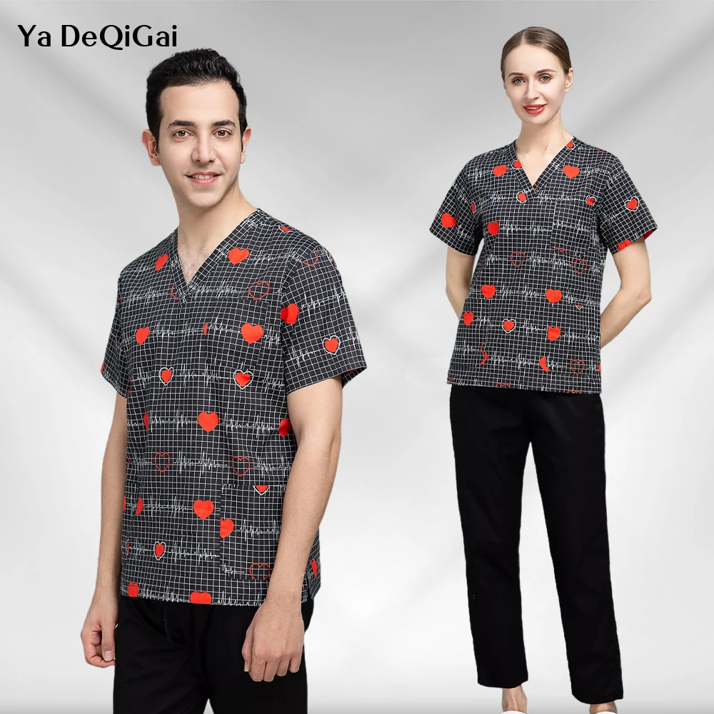 2022 New Unisex Pet Grooming Scrub Workwear Multicolor Scrub Tops Lab