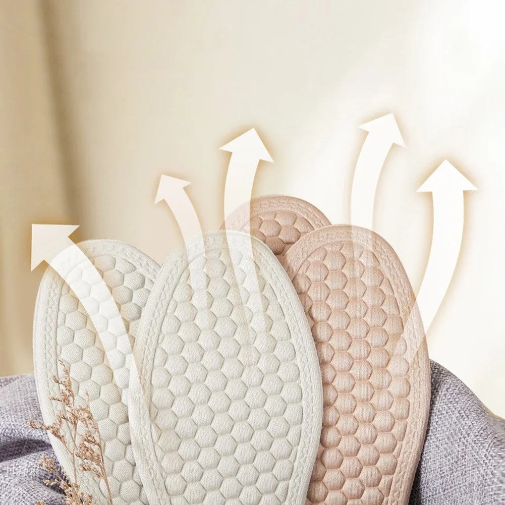 4D Memory Sponge Insoles For Feet Man Women Sneakers Breathable Deodorant Running Cushion Shoe Arch Support Pad Sole