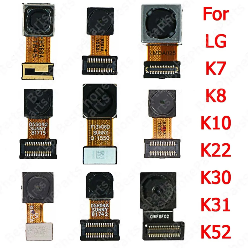 

Selfie Facing Rear Camera For LG K7 K8 K10 K22 K30 K31 K52 K61 Big Back View Front Camera Module Replacement Flex Cable