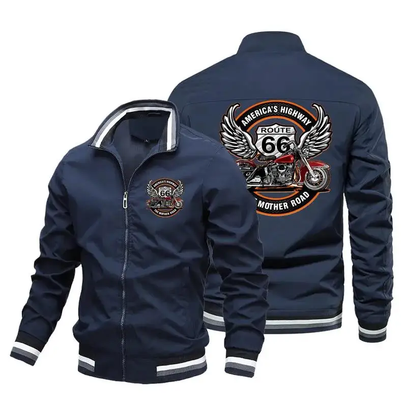 Men's Spring and Autumn Outdoor Casual Hip Hop Baseball Uniform Jacket Fashion motorcycle High quality sports coat