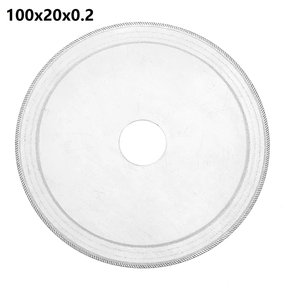 

Diamond Cutting Disc Super Thin 20mm Bore Saw Blade Wheel Kit 110-150mm For Glass Tube Marble Gemstone Non-metallic Cutting Tool