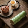 Bamboo Cylindrical Vase Ceramic Imitation Bamboo Vase Creativity Flower Arrangement Vase Office Desktop Decorations Home Decor 4