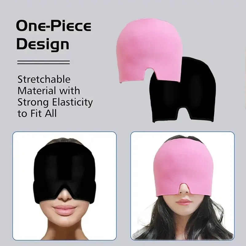 Head Ice Cap Gel Cold Hot Head Ice Cap Head Wrap Face Mask Massage Sleep Eye Mask Health Care Tool