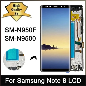 Note 8 écran d&rsquo;affichage avec cadre pour Samsung Note8 N950F N950U N950W N950FD LCD écran tactile numériseur assemblée