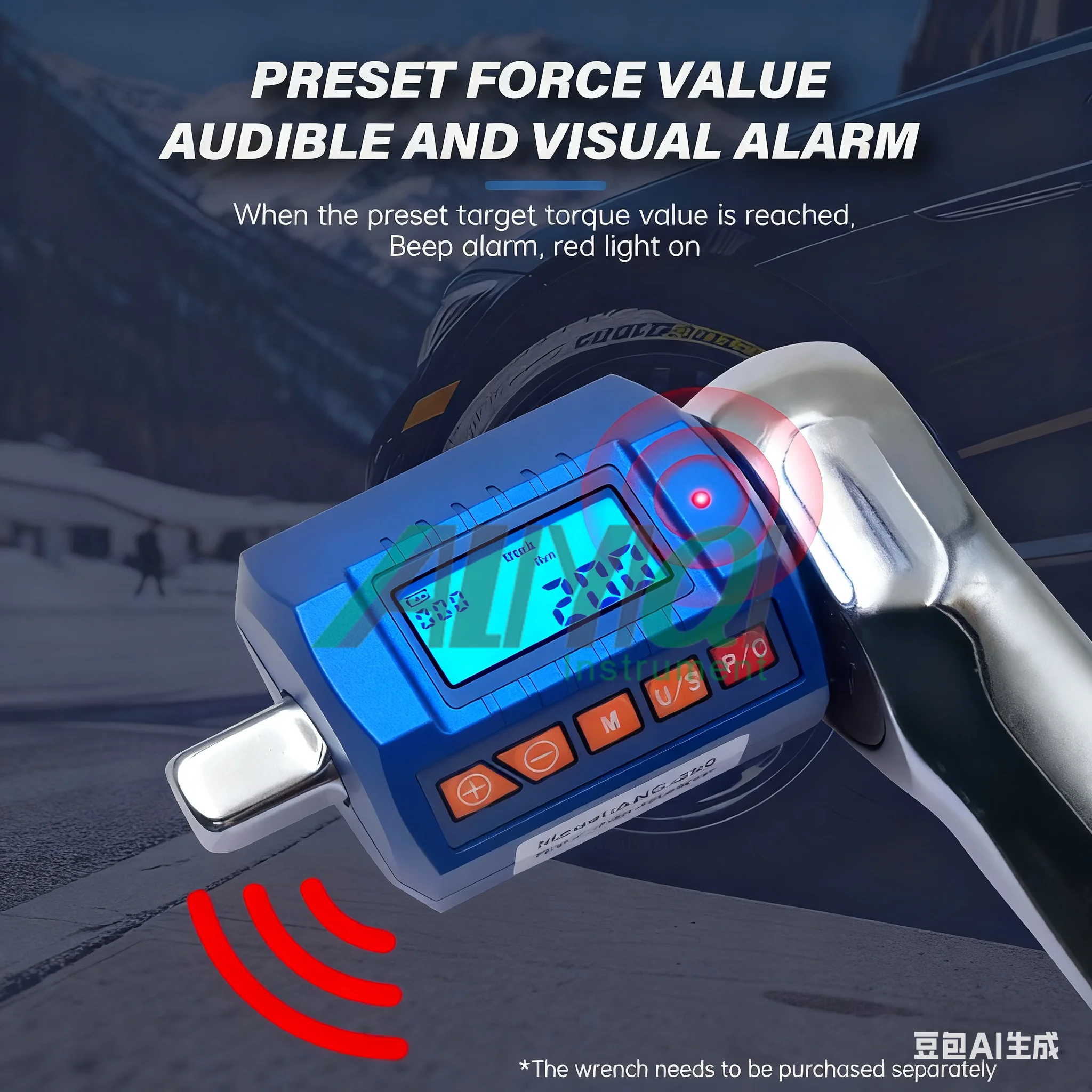 ANC Portable Electronic Digital Torque Meter Testing Torque Gauge Wrench Accessories Calibrator Measuring Instrument