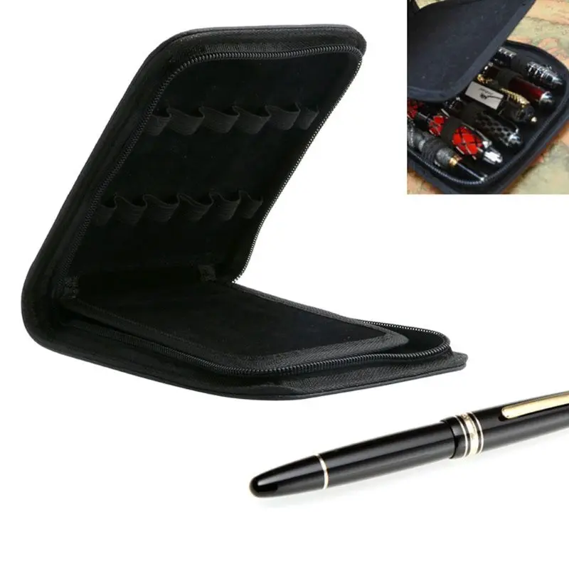 12 Pens Fountain Pen/Roller Pen Faux Leather Zipper Case Holder