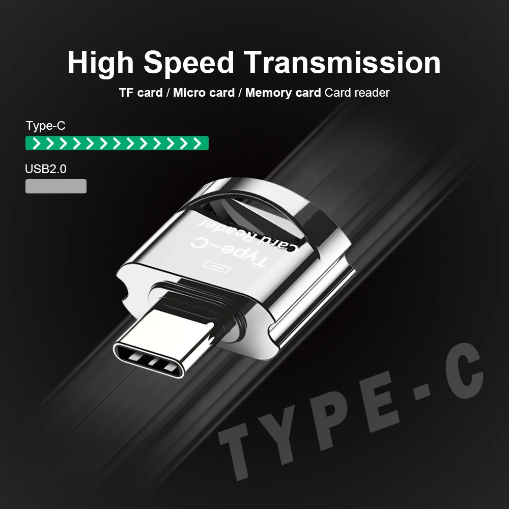 Card Reader TF Micro-SD to Micro USB Type C OTG Adapter For Macbook Xiaomi Samsung