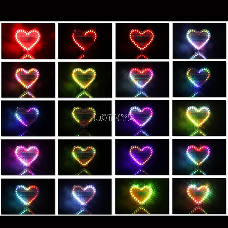 รูปสินค้า ชุดควบคุมแสงหัวใจ LED หลากสี