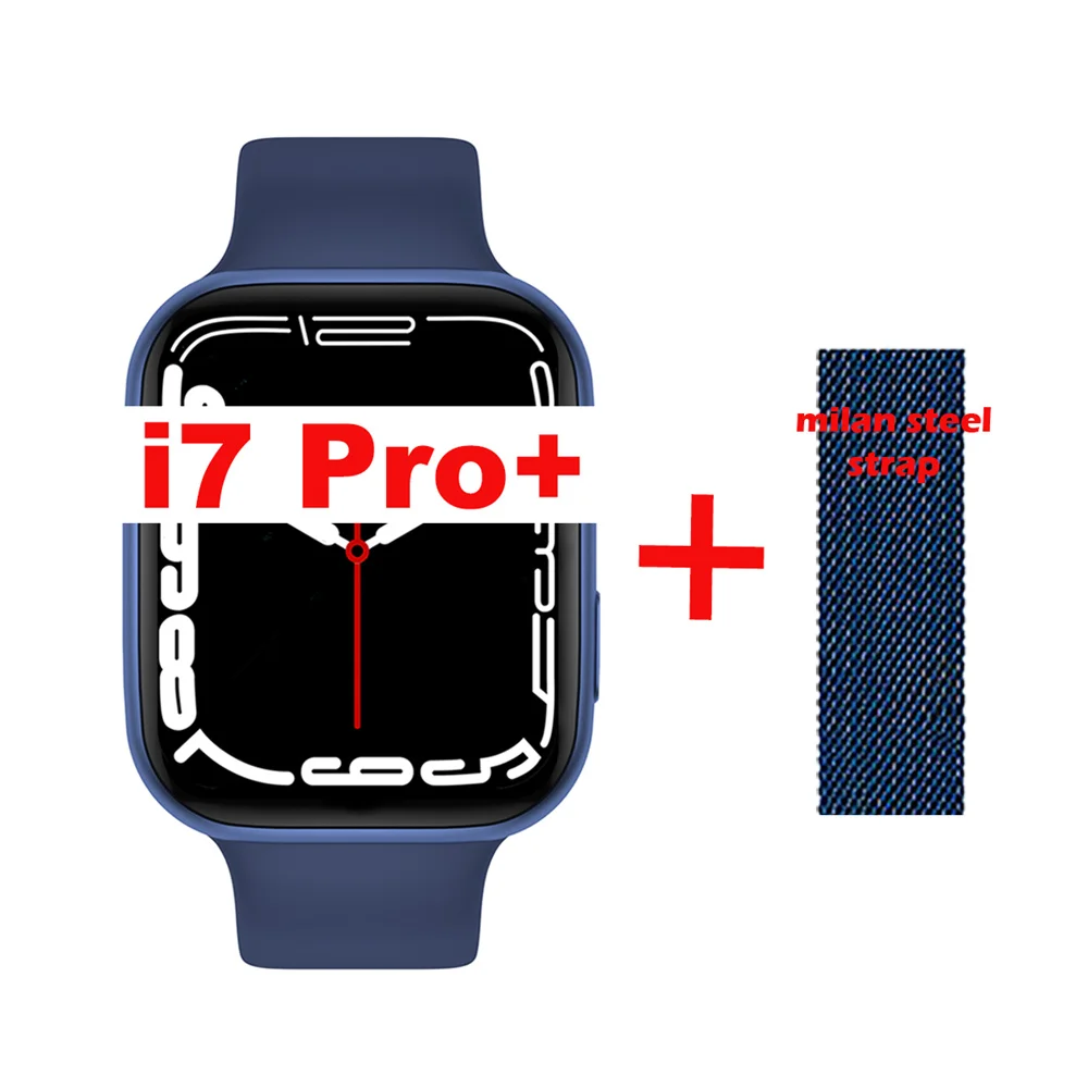i7 Pro+ Smart Watch Serie7 Bluethooth Call Heart Rate Blood Pressure Sleep Monitoring Long Life Battery Smartwatch for Men Women 