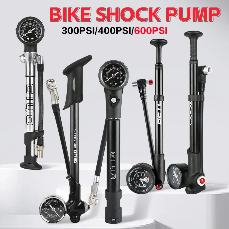 PortableMTBForkPump300400600PSIHighPressureAirShockPumpWith
