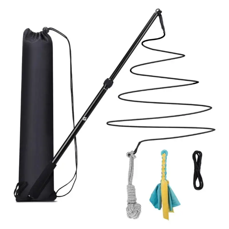 

Dog Teasing Stick Funny Chasing Tail Teaser And Exerciser For Pets Educational Toys Portable Cat Teaser Developmental Toys