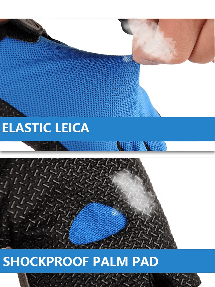 Professional Gym Fitness Breathable Anti-Slip Women Men Half Finger Summer Fishing Cycling Fingerless Gloves Female Bicycle Bike 3