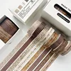 8Pcs Retro Washi Tapes Scrapbooking Supplies Grid Washitape Diary Decoration Stationery Cinta Adhesiva Decorativa Washi Tape 1