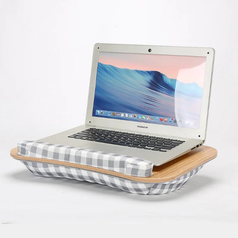 

MUMUCC Portable Travel Laptop Desk Lap Table Back Cushion Applicable To Students, Office Crowd, Business Trip Crowd Baffledesign