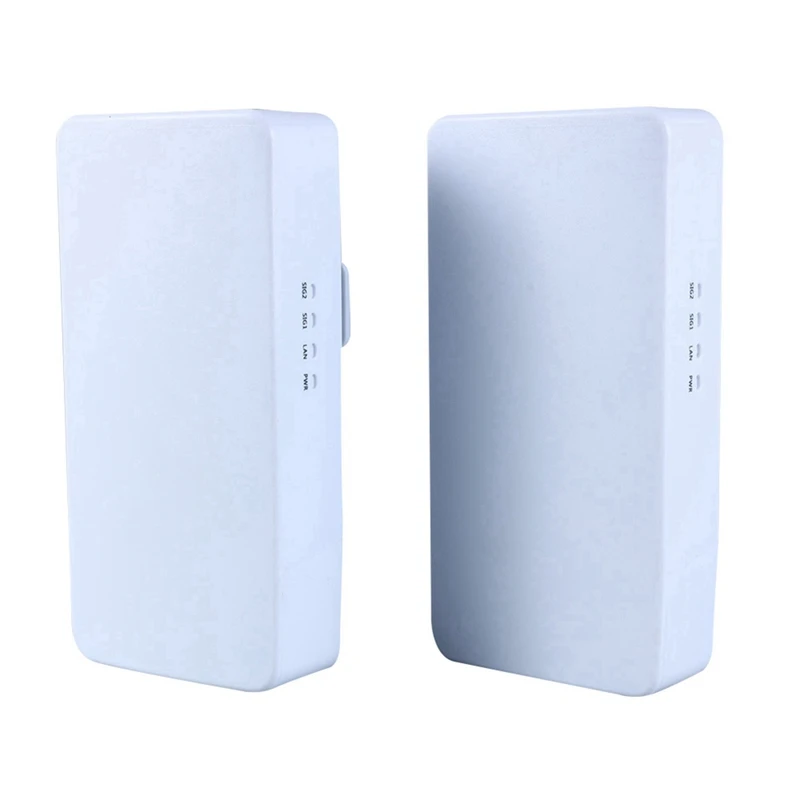 2Pcs Router Wifi Esterno Wireless Bridge Wireless Bridge Router 1Km A Lungo Raggio Wifi Extender 24V Poe Eu Plug