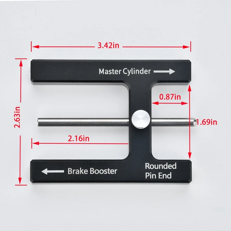 Brake Adjustment Tool, Brake Booster Adjustment Tool, Brake Booster Push Rod Adjustment Tool Durable