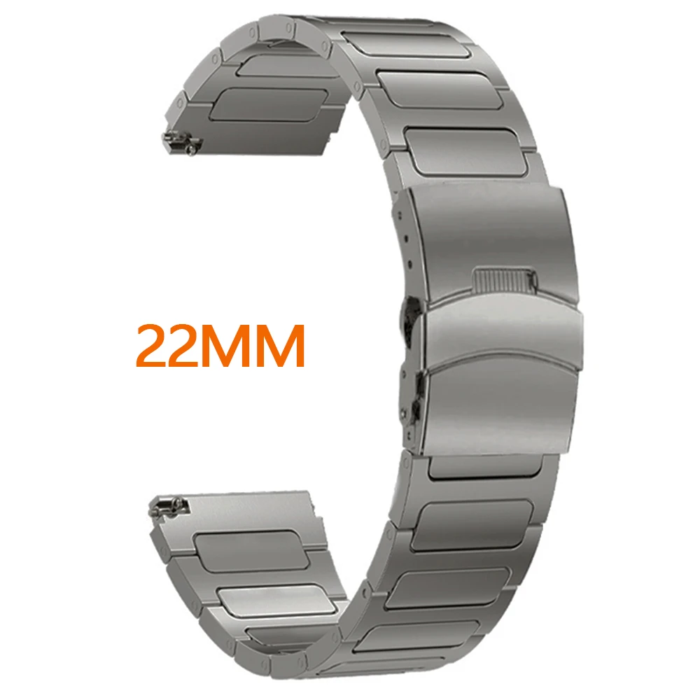 Luxury 22mm Titanium Watch Strap - Premium Design