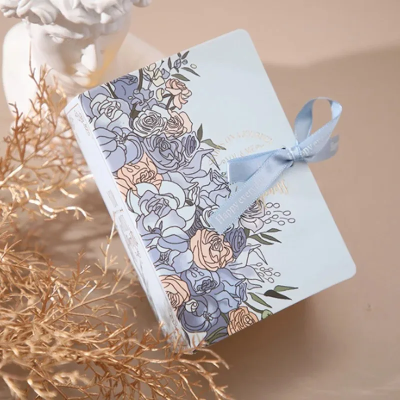 5PCS Book Shape Gift Boxes with Ribbon – Candy and Chocolate Favor Boxes, Elegant Weddi... - SKU CCB01539 - UGI Packaging