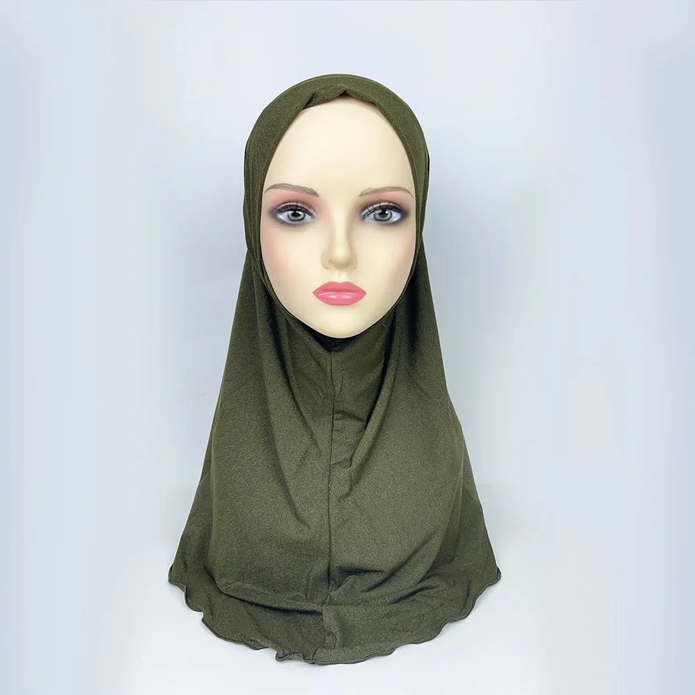 

One Piece Armia Muslim Women Hijab Scarf Islamic Headscarf Hats Soft Islamic Pull On Headwrap Turban Caps Instant Scarves Bonnet