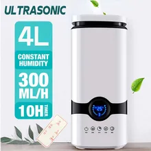  Ultrasound Humidifier 4L Cool Mist Air Humidifier with Ultrasonic Atomization 300ml/h 