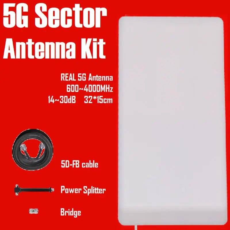 30dB Indoor High Gain Sector Panel Antenna Expansion kit for Cellular