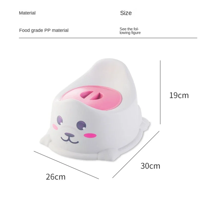 Vasino portatile per bambini Sedia da addestramento per toilette per bambini carina taglie forti con copertura portaoggetti staccabile Toilette per bambini facile da pulire - immagine 4