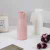 Plastic Flower Vase White Pink Imitation Ceramic Flower Pot Flower Basket Vase Home Office Decoration Garden Supplies Ornaments 6
