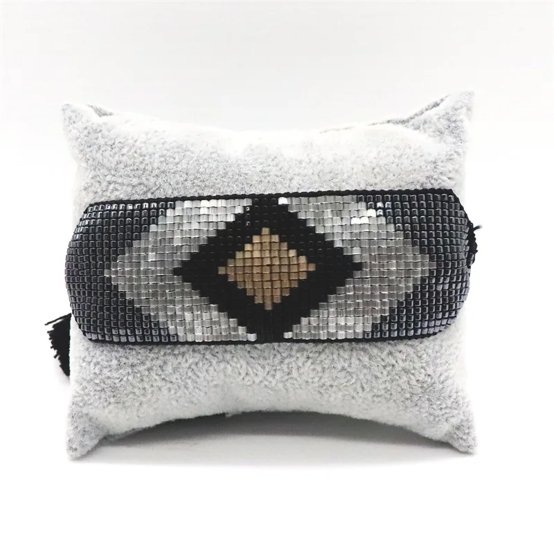 ZHONGVI Classic Vintage Evil Eye Bracelet Miyuki Bead Woven Bracelets for Women Rhinestone Pulseras Mujer Fashion Wide Jewelry