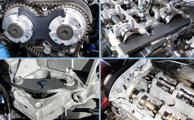 DAYUAN Kit d'outils de synchronisation du moteur compatible avec Ford Mazda  Arbre à cames Outils de verrouillage de volant d'inertie 1.4 1.6 1.8 2.0