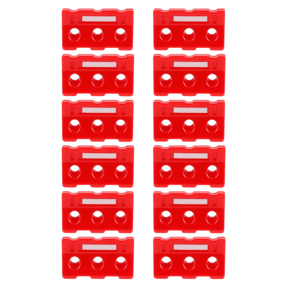 

12 Pcs Models Miniature Traffic Fences Tiny Toy Puzzle Barricade Signs Toys Child