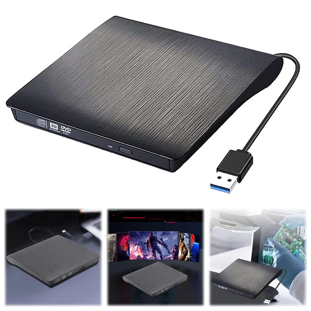USB 3.0/USB 3.0 + Type-C Slim DVD External Enclosure 9.5mm/12.7mm SATA To USB CD ROM ODD Case Box ODD Caddy for Notebook Laptop
