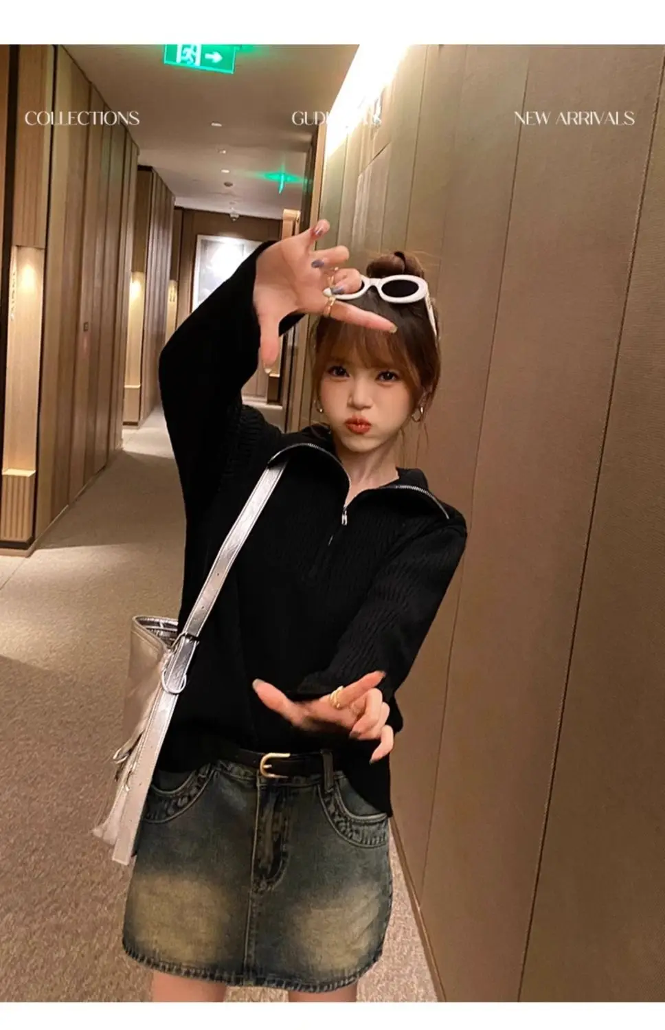 Half-zip Sweater for Women in Autumn and Winter New Year Red Knitted Bottoming Shirt with High Collar Knitted Top and Trendy 47 S3dab1b97b6d149bbba4964a24df5cf61o