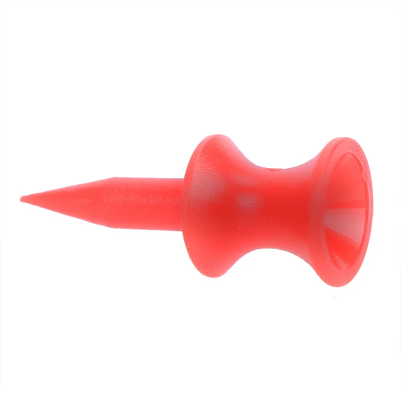 50 Pcs Red Golf Tee Sport Double-deck Golf Ball Tees 31MM