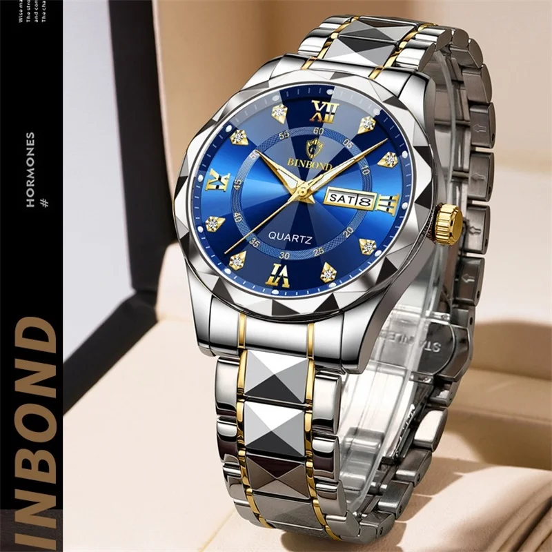 Montre de sport étanche pour homme, montre-bracelet à quartz pour homme, horloge de luxe, marque supérieure, mode, affaires, 2023